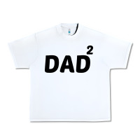 White dad squared Urban Heavy Tee - artisFamous