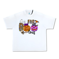 White Fab Boo Lous Urban Heavy Tee - CowhideDigitalArt