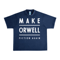 Navy Basic Orwell 1984 - Anti Trump Gift Political Urban Heavy Tee - artisFamous