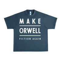 Midnight Navy Basic Orwell 1984 - Anti Trump Gift Political Urban Heavy Tee - artisFamous