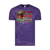 Cloud Purple afamilytloveschristmas Vintage Tee - CowhideDigitalArt