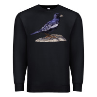 Black Lark Bunting Colorado State Bird Premium Sweatshirt - RanaPortraitStore