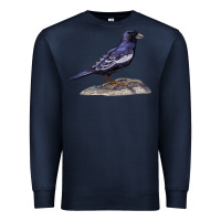 Navy Lark Bunting Colorado State Bird Premium Sweatshirt - RanaPortraitStore