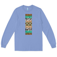 Colony Blue fall pattern Long Sleeve Tee - Artiststas