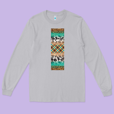 Fall Pattern Long Sleeve Tee Designed By Artiststas