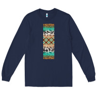 Navy fall pattern Long Sleeve Tee - Artiststas