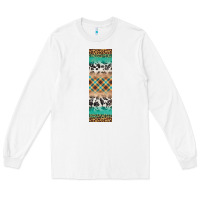 White fall pattern Long Sleeve Tee - Artiststas