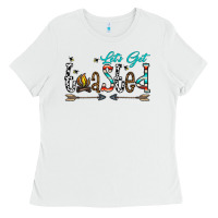 White let's get toasted Ladies Tee - CowhideDigitalArt
