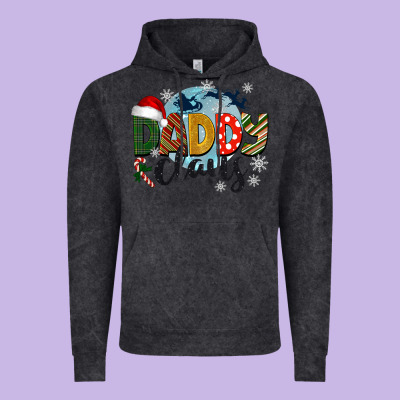 Daddy Claus Christmas Vintage Hoodie Designed By Barkaloodesign