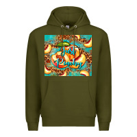 Army Green just peachy peach tumbler Premium Hoodie - BarkalooDesign