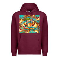 Burgundy just peachy peach tumbler Premium Hoodie - BarkalooDesign