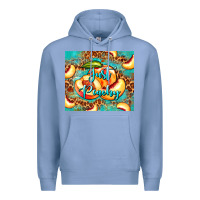 Colony Blue just peachy peach tumbler Premium Hoodie - BarkalooDesign