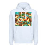 White just peachy peach tumbler Premium Hoodie - BarkalooDesign