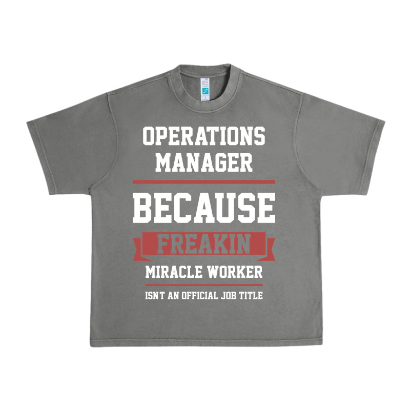 Operations Manager - Cool Gift Job Urban Heavy Tee by artisFamous | Teevron