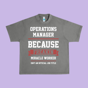 Operations Manager - Cool Gift Job Urban Heavy Tee Designed By Artisfamous