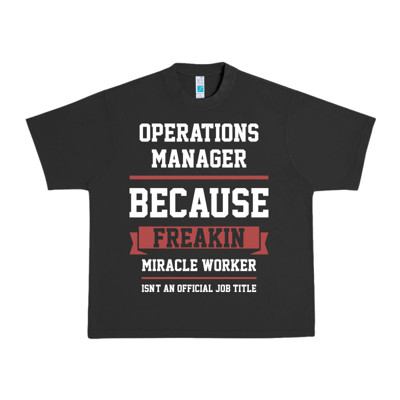 Operations Manager - Cool Gift Job Urban Heavy Tee by artisFamous | Teevron