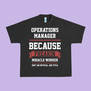 Operations Manager - Cool Gift Job Urban Heavy Tee Designed By Artisfamous
