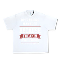White Operations Manager - Cool Gift Job Urban Heavy Tee - artisFamous