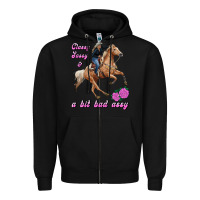 Black classy sassy & a bit bad assy Zipper Hoodie - RanaPortraitStore