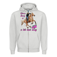 Dove Grey classy sassy & a bit bad assy Zipper Hoodie - RanaPortraitStore