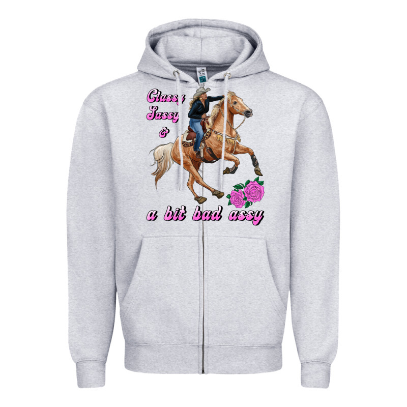 Classy Sassy & A Bit Bad Assy Zipper Hoodie by RanaPortraitStore | Teevron