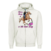 Oatmeal Heather classy sassy & a bit bad assy Zipper Hoodie - RanaPortraitStore