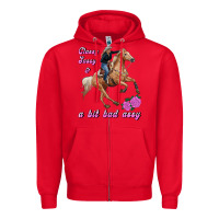 Red classy sassy & a bit bad assy Zipper Hoodie - RanaPortraitStore