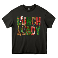 Asphalt Lunch Lady Christmas Heavy Core Tee - BundleAndBundleShop