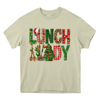 Mossy Lunch Lady Christmas Heavy Core Tee - BundleAndBundleShop