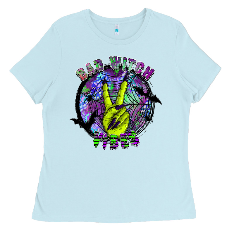 Bad Witch Vibes Ladies Tee by SublimationCraftShop | Teevron