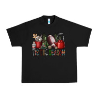 Black tis the season Urban Heavy Tee - SublimationCraftShop