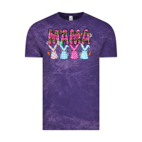 Cloud Purple Easter Day Mamaa Vintage Tee - CowhideDigitalArt