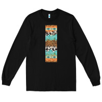 Black fall pattern Long Sleeve Tee - Artiststas