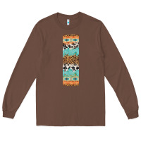 Chestnut fall pattern Long Sleeve Tee - Artiststas