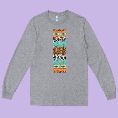 Fall Pattern Long Sleeve Tee Designed By Artiststas