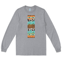 Heather Grey fall pattern Long Sleeve Tee - Artiststas