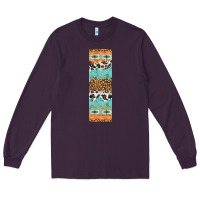 Plum fall pattern Long Sleeve Tee - Artiststas