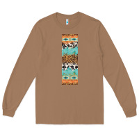 Toasted Coconut fall pattern Long Sleeve Tee - Artiststas