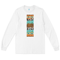 White fall pattern Long Sleeve Tee - Artiststas