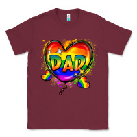 Burgundy Dad pride Classic Tee - FaDigitalArtStudio