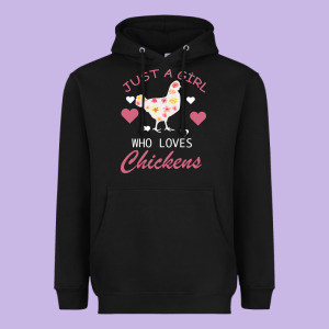 Just A Girl Who Love Chickens Heavyweight Hoodie Designed By Bettercallsaul