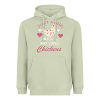 Matcha Just A Girl Who Love Chickens Heavyweight Hoodie - Bettercallsaul