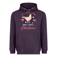 Plum Just A Girl Who Love Chickens Heavyweight Hoodie - Bettercallsaul