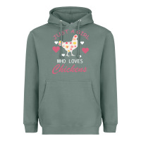 Sage Just A Girl Who Love Chickens Heavyweight Hoodie - Bettercallsaul