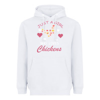 White Just A Girl Who Love Chickens Heavyweight Hoodie - Bettercallsaul