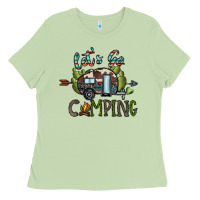 Matcha let's go camping Ladies Tee - CowhideDigitalArt