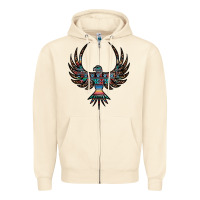 Sandshell aztec leopard thunderbird Zipper Hoodie - RanaPortraitStore