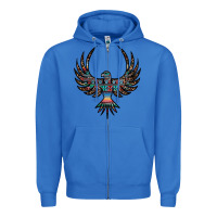 True Royal aztec leopard thunderbird Zipper Hoodie - RanaPortraitStore