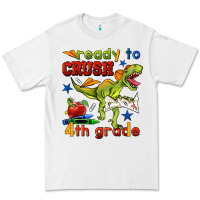 White ready to crush 4th grade Premium Tee - BundleAndBundleShop