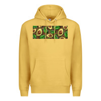 Antique Gold avocados with wood and leopard background 11 oz mug Premium Hoodie - BarkalooDesign